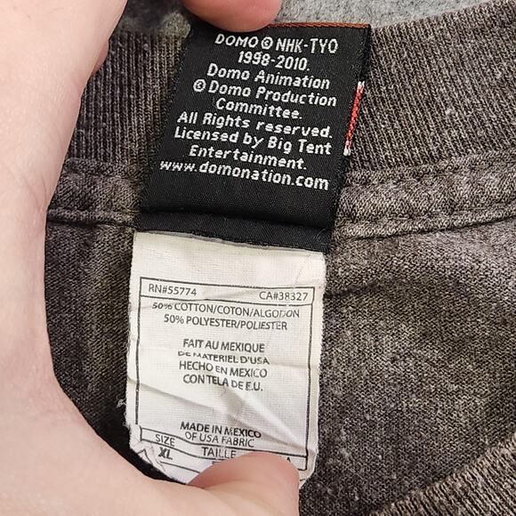 VTG Y2K 2000s DOMO Kun Mens XL X-Large Big Face Graphic T Shirt - Picture 6 of 9